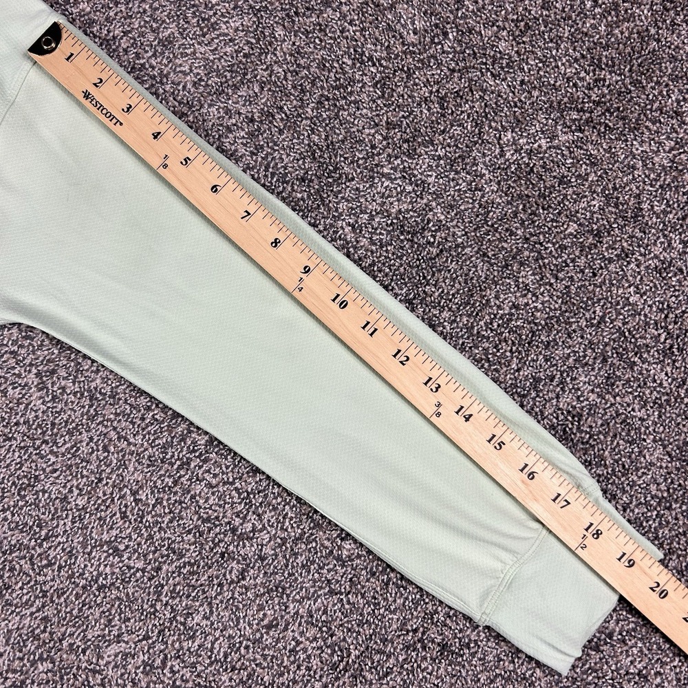 Lululemon Hold Tight Cropped Top T-Shirt Long Sleeve Light Green Women No Sz Tag - Picture 8 of 9